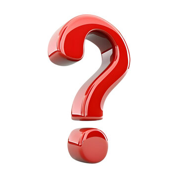 recommend clip art: 3D Red Question Mark Icon - Generated AI