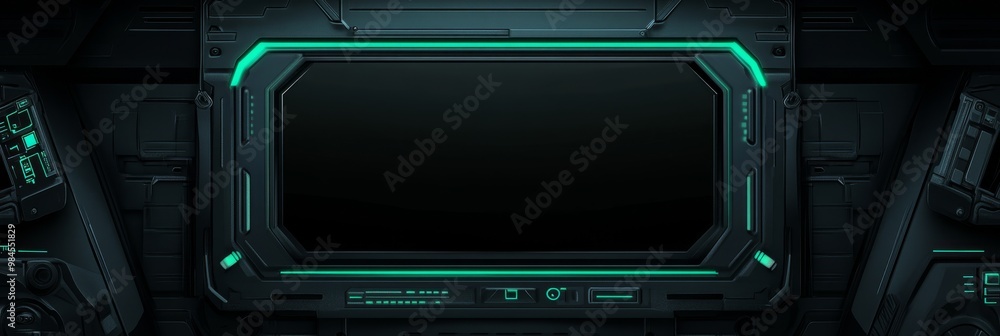 Poster this innovative design features a hightech cyber graphical user interface gui ideal for advanced gam