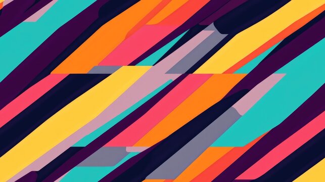 Striped background with a seamless texture Multicolored abstract geometric pattern Bright colors suitable for prints on textiles t shirts and various polygraphy products Doodle design using eco fri