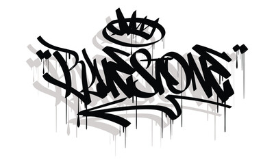 BLUE STONE graffiti tag style design