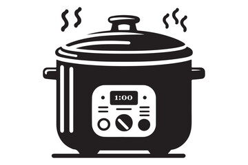 Minimalist Rice Cooker Vector Illustration