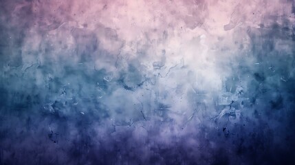 Obraz premium Muted gradient backdrop featuring gentle transitions between pastel blues and purples with a grainy, vintage feel