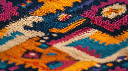 Vibrant ethnic style rug