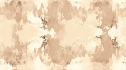 Fototapeta premium Torn Hand Tie Dye Retro Geometric Fabric Vintage Watercolor Texture Sepia Repeat Brushstroke Distressed Brush Technique Beige Batik Pattern Aged Geometric Design Weathered Tribal Print Retro Bohem