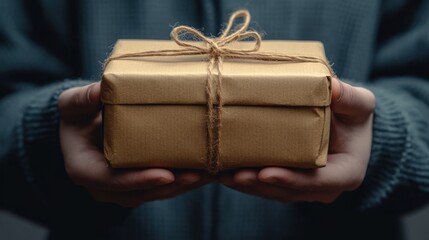 person holding a gift