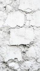 Obraz premium A close-up of a weathered white wall showcasing peeling paint and textured surfaces, perfect for backgrounds or design projects.