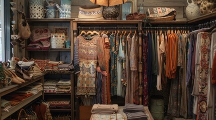 Bohemian Clothing Store Interior