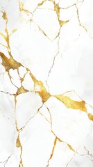Elegant marble texture featuring white and gold veins, perfect for luxury design and sophisticated backgrounds.