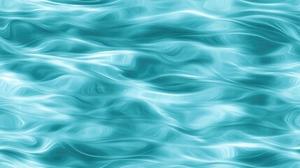 Washed teal wavy blur water reflection melange seamless pattern Aquarelle effect fashion fabric for coastal nautical wallpaper background Dyed washed with blurry gradient tileable swatch