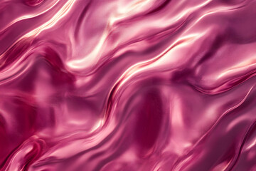 Obraz premium red metallic liquid texture. abstract background in the form of liquid shiny metal. glossy chrome texture. 3D rendering