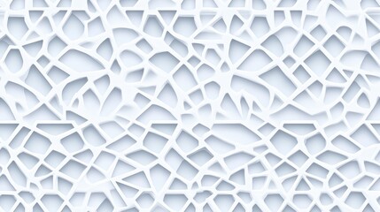 Seamless mosaic pattern featuring white Arabic tiles