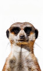 Fototapeta premium animal suricate avec des lunettes de soleil
