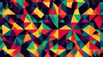 Fototapeta premium Vibrant geometric pattern with a trippy effect