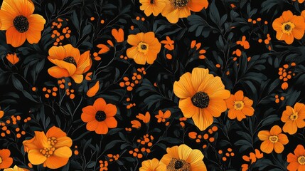Obraz premium Seamless Pattern Illustrations for Textile Fabric Fashion Art and Interior Design