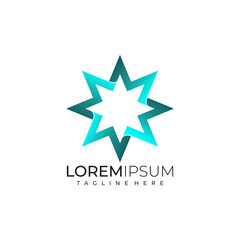 lettering at monogram M line modern minimalist logo