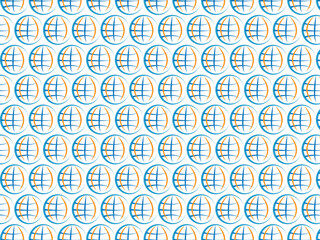 Print earth round pattern design