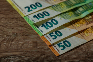 Different euro banknotes, money concept 3