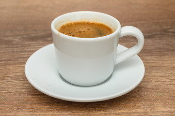 Turkish coffee on a wooden table