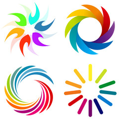 set of colorful shapes