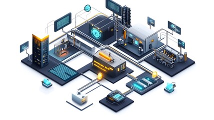 Fototapeta premium Blockchain System Verifying Workplace Safety Records Secure and Modern Tech