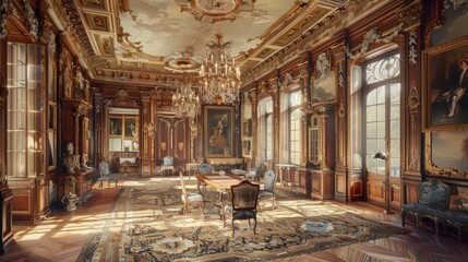 Obraz premium Grand Hall of a European Palace
