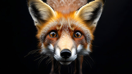 Fototapeta premium Curious Fox Fisheye