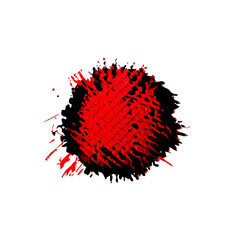 abstract red circle