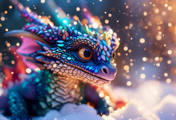 Obraz premium A baby dragon 