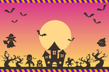 ハロウィン背景①