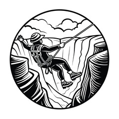 black and white illustration of a person