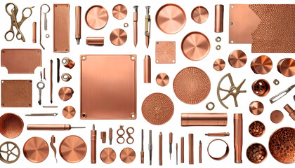 Fototapeta na wymiar texture background copper abstract alloy background bright bronze brushed chrome copper gold industrial industry iron material metal metallic pattern plate polished reflective sheet shining shiny