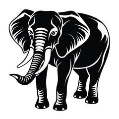 elephant silhouette design 