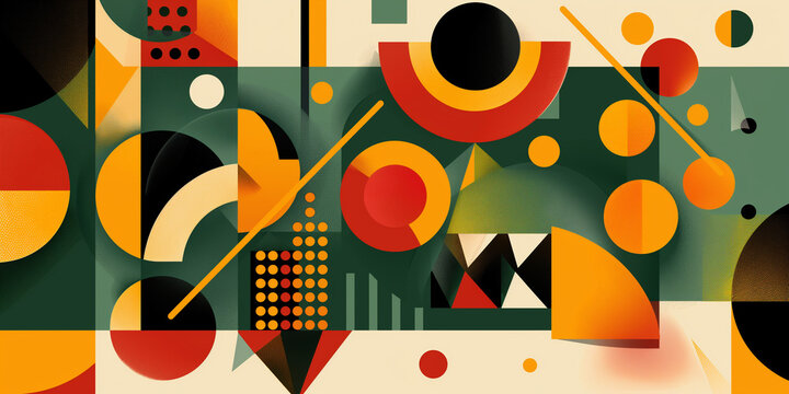 Abstract background for Black History Month. Celebrated every February in the U.S. and Canada
