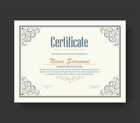 Achievement certificate best award diploma