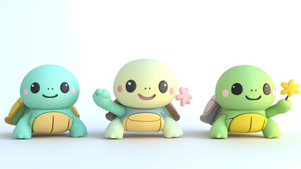 Obraz premium Cartoon turtle