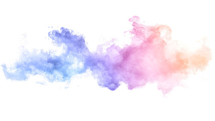 Obraz premium Paint splashes made from pastel colors isolated on a transparent background, PNG 