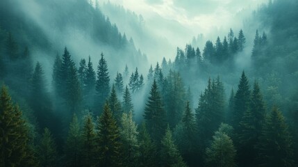 Enchanted forest of the Alps