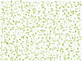 Cute floral background vector, white daisy flower print, wallpaper with random doodles, seamless repeat pattern.