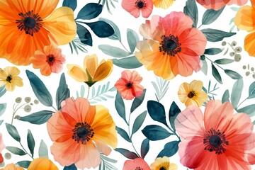 Floral Pattern Featuring delicate florals, wildflowers, and romantic motifs, ai generated