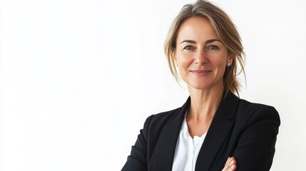 Smiling businesswoman - isolated