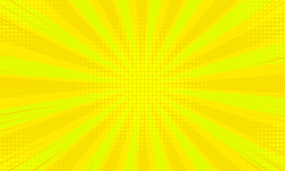 Obraz premium abstract comic background with rays and dot halftone