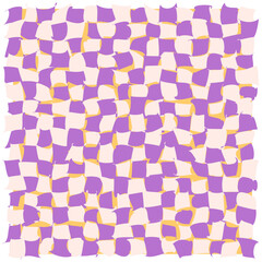 Psychedelic checkerboard poster