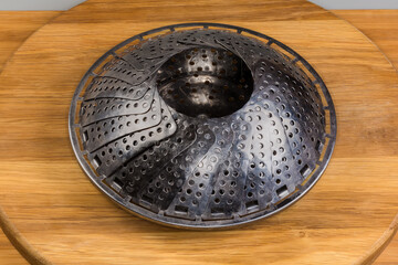 Steaming insert to the pan for steam cooking different food