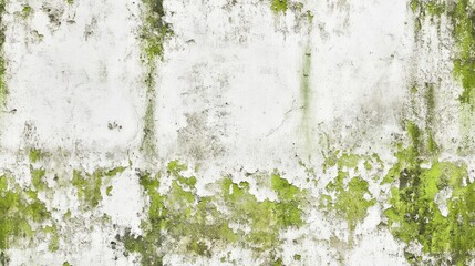 Lime colored grunge texture of a white concrete wall