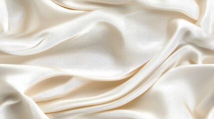 Fototapeta premium Seamless background texture white silk This antique white silk fabric offers a vintage aesthetic Its smooth and crisp texture combined with a rich ivory hue produces a stunning sheen