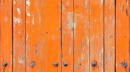 Fototapeta premium Rustic Texture of an Orange Wooden Door