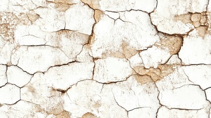 Beige Crackle Paint in a worn shabby pattern Grunge dry frame with organic wooden material Brown decorative coating with flake texture Seamless crack background