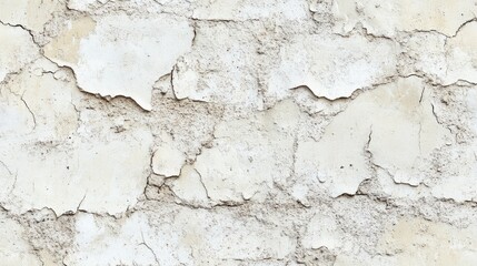 Obraz premium White cement texture featuring stone concrete and rock plastered stucco wall painted in a flat fade with a pastel grey solid floor grain Rough top with an empty brushed print in beige showcasing s