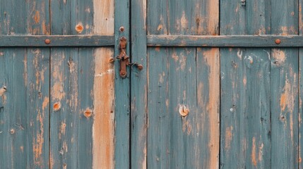 Close Up of Wooden Garage Door Texture and Background