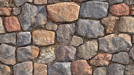 Fototapeta premium Seamless pattern texture of brick and stone wall